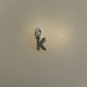 “K” Pandora charm